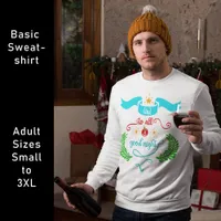 And To All A Good Night Christmas, Typography, ZSG Sweatshirt