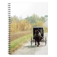 Autumn Amish Horse and Buggy Notebook