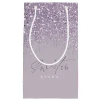 Sparkles Sweet Sixteen Mauve ID912 Small Gift Bag