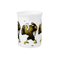 Cartoon Fighting Eagle Pitcher