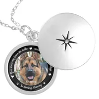 Favorite Hello Hardest Goodbye Photo Pet Memorial Locket Necklace
