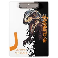 Ferocious Dino Velociraptor Kids Clipboard