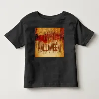 Happy Halloween Blood Stained Wall Toddler T-Shirt