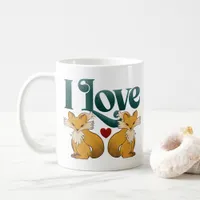 I Love Foxes Cute Heart Coffee Mug