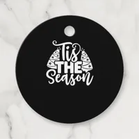 Tis Season To Careful - Retro Vintage Style Favor Tags