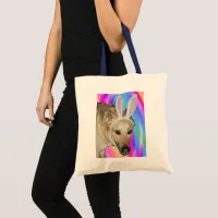 Funny German Shepherd Dog & Easter Bunny Ears Tote Bag