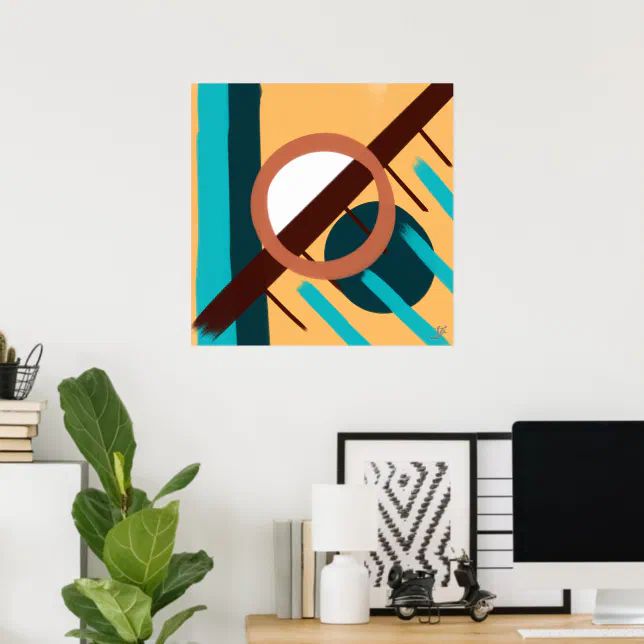 Beach sunset - Abstract  Poster