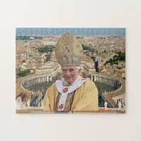 Pope Benedict XVI with the Vatican City Jigsaw Puzzle