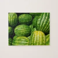 Watermelons Food Stall Photo Jigsaw Puzzle