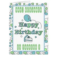 Jumbo Sized Personalized Happy Birthday Card