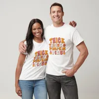 Thick Thighs And Pumpkin Pies - Thanksgiving  T-Shirt