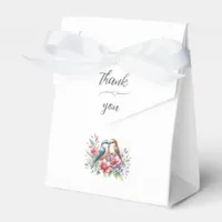 Elegant Love Birds Wedding Favor Boxes