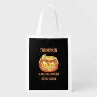 Sweatshirt, Trumpkin, Halloween Classic Grocery Bag