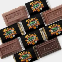 Colorful Day of the Dead Candy Skulls Marigolds Hershey's Miniatures
