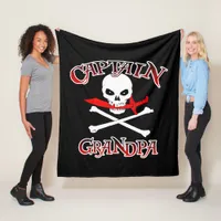 Captain Grandpa Fleece Blanket