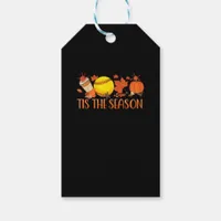 Tis Season Pumpkin Spice Latte Halloween Fall Coff Gift Tags