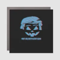 3D Trumpkin Make Halloween Great Again Car Magnet