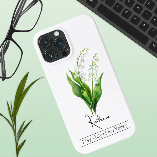 Birth Month Flower May Lily of the Valley iPhone 13 Pro Max Case