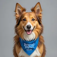 Funny (Furry) Personal Trainer for Hire Pet Bandana Collar