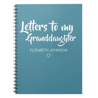 Letters to My Granddaughter Keepsake Journal