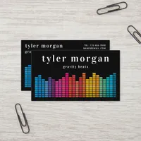 Equalizer Music Store DJ Business Card