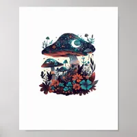 Cottagecore And Aesthetic Goblincore Mushroom Fair Poster