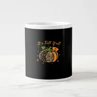 It’s Fall Y’all Pumpkin Leopard Nurse Halloween  Giant Coffee Mug