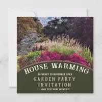 House Warming Colorful Garden Party Invitation