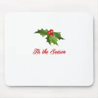 Merry Christmas Mistletoe Mouse Pad