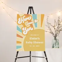 Here comes the son baby shower Welcome Sign