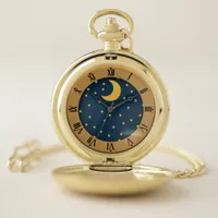 Golden Time Starry Sky Pocket Watch