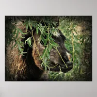 Being Onery Mini Filly Under the Willow Tree Poster