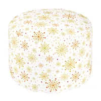 Retro Atomic Mid-Century Modern Pattern Pouf