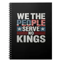 No King Patriotic Freedom No Kings In America Retr Notebook
