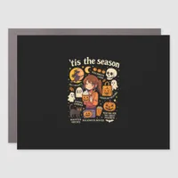 Tis The Season Halloween Anime Icons Fall Design Car Magnet