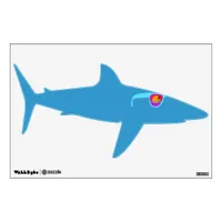 Hipster Shark in Sunglasses Wall Decal