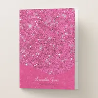 Glitter Pattern Pink  ID144 Pocket Folder