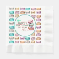 Happy Birthday To You | Macaron Napkins