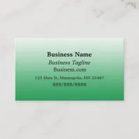 Sage Green and Black  Simple Business Business Card