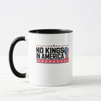 No Kings In America USA Minimal Clean Mug