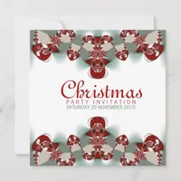 Holiday Fractal Party Invitation