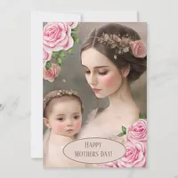 Mother and Child Thank You Card