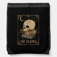 Book Reader Card Pagan Goblincore Goth Occult Book Drawstring Bag