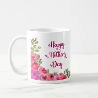 Pink roses Happy Mother's Day year Coffee Mug