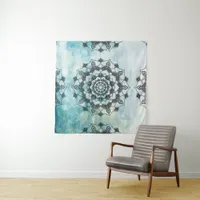 Blue Mandala Wall Art Tapestry