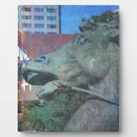 Plaza Horse Fountain Details Plaque
