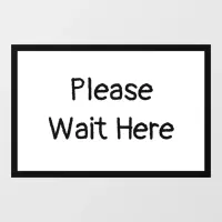 Please Wait Here Floor Sign Floor Decals