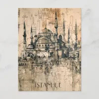 Istanbul Travel Postcard