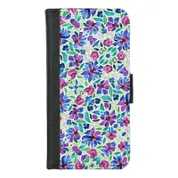 Abstract Floral Pattern - iPhone 8/7 Wallet Case