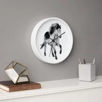 Icelandic horse in motion clock